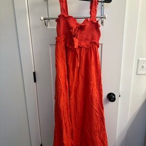 FARM Rio Vibrant Red Maxi Dress